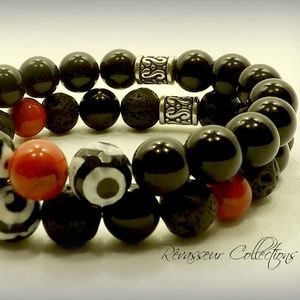 Bullseye Gemstone Bracelet (Unisex)